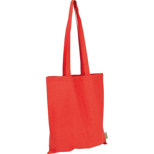Bolsa de algodón con asas largas fabricada con algodón reciclado y RPET Bolsa de algodón con asas largas fabricada con algodón reciclado y RPET