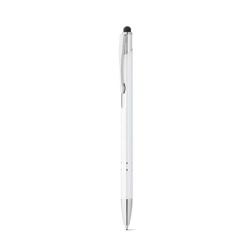 GALBA. Penna a sfera in alluminio con punta touch e clip