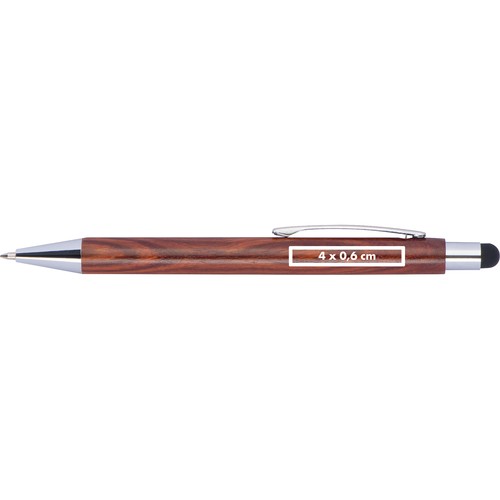 Penna a sfera in legno Bilzen