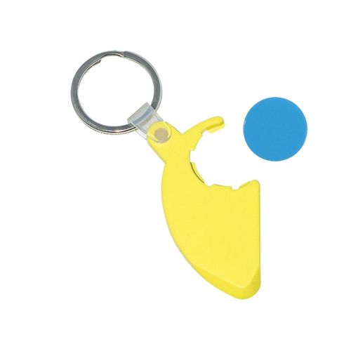 sleutelhanger met winkelmuntje sleutelhanger met winkelmuntje