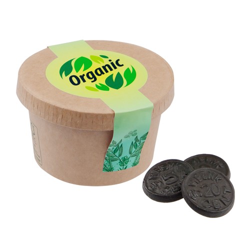 Cardboard cup with candy