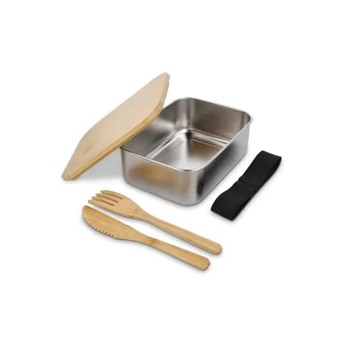 Stainless Steel Lunchbox bamboo lid