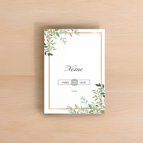 INVITATIONS 9X13CM 250GR 1 SIDE CUSTOMIZABLE