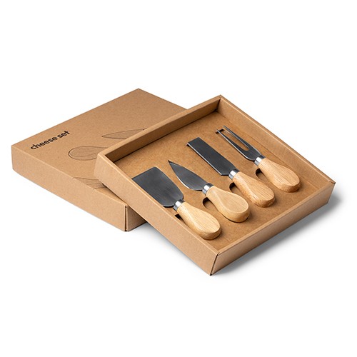 Cheese set with utensils in inox Zeke Cheese set with utensils in inox Zeke