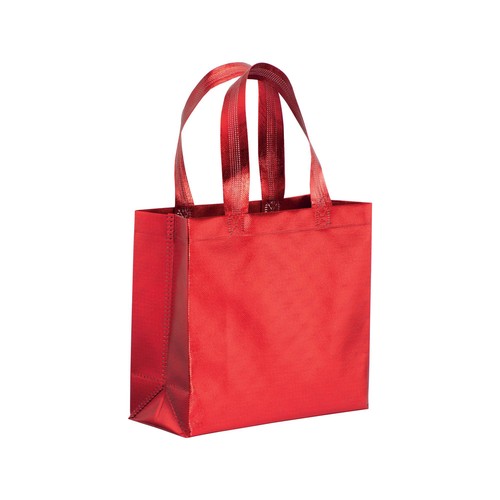 Sac shopper avec soufflet en non tissè laminé thermsoudé, anses courtes Sac shopper avec soufflet en non tissè laminé thermsoudé, anses courtes