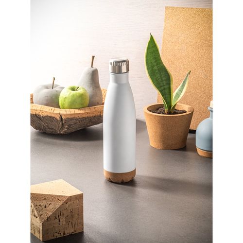 SOLBERG. Stainless steel thermos and cork base 560 mL SOLBERG. Stainless steel thermos and cork base 560 mL