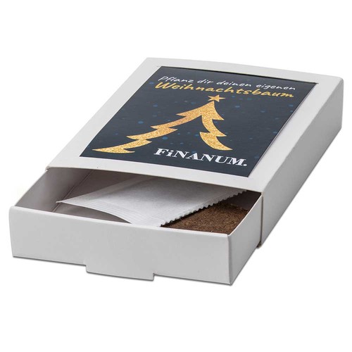 Christmas tree out of the box - with digital printing