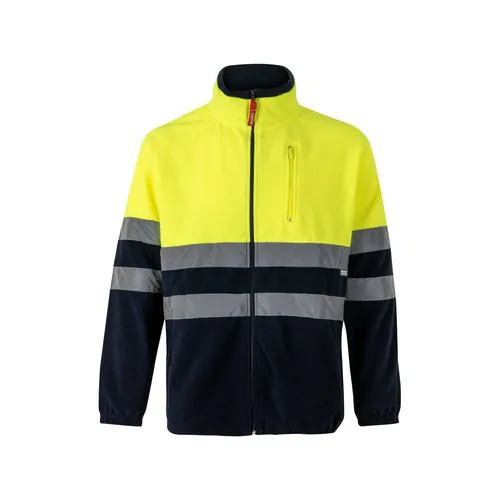 VL EROS LARGE. Tweekleurig fleecejack (280g/m²) van polyester (100%)