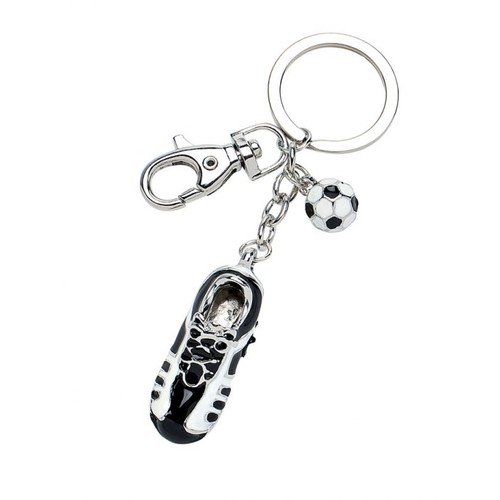 PORTE-CLÉ CHAUSSURE FOOTBALL BLANC NOIR PORTE-CLÉ CHAUSSURE FOOTBALL BLANC NOIR