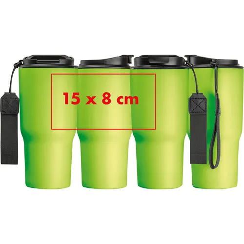 Dubbelwandige drinkbeker van rvs, 550 ml