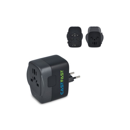 PowerPro Travel Adapter Made of Recycled Plastic PowerPro Travel Adapter Made of Recycled Plastic