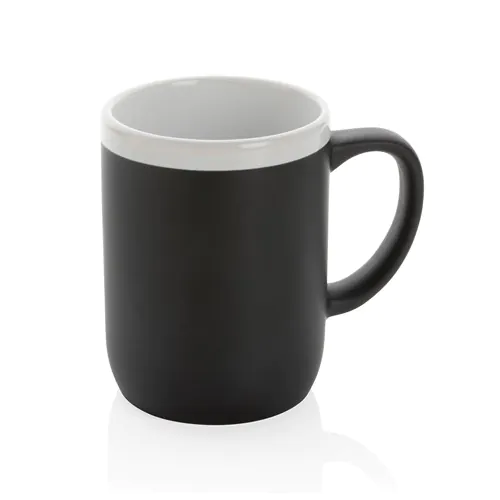 Ceramic mug with white rim 300ml Ceramic mug with white rim 300ml