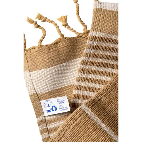 350 g/m2 recycled cotton beach towel/pareo