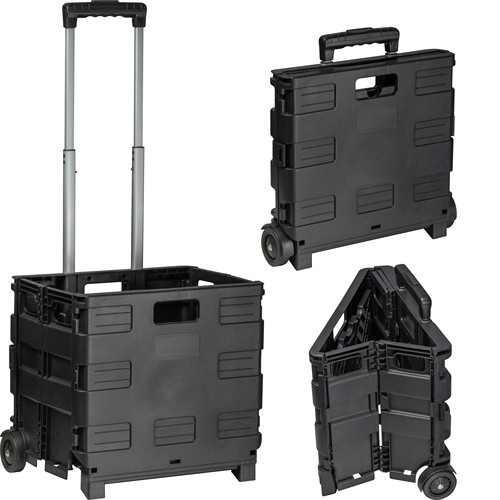 Folding shopping trolley