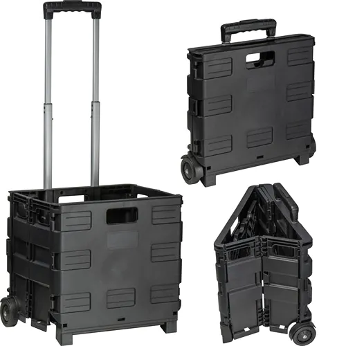 Folding shopping trolley