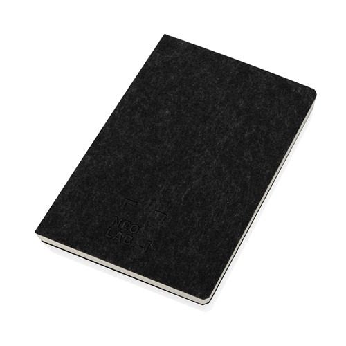 Cahier A5 en feutre recyclé certifié GRS Phrase Cahier A5 en feutre recyclé certifié GRS Phrase