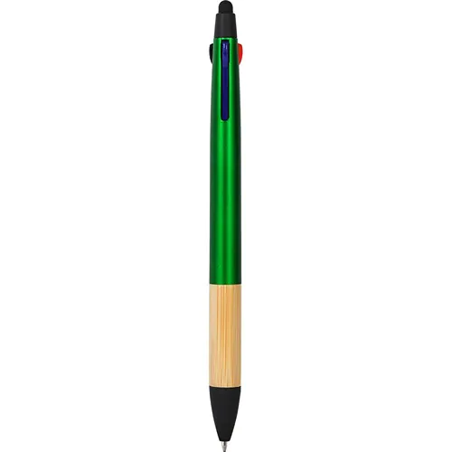 3 COLORS TOUCH SCREEN BALLPOINT PEN IN PLASTIC AND BAMBOO