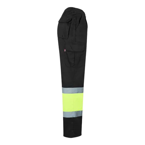 VL ATHENA. Pantaloni in twill bicolore, foderati, con diverse tasche, in cotone (20%) e poliestere (80%)