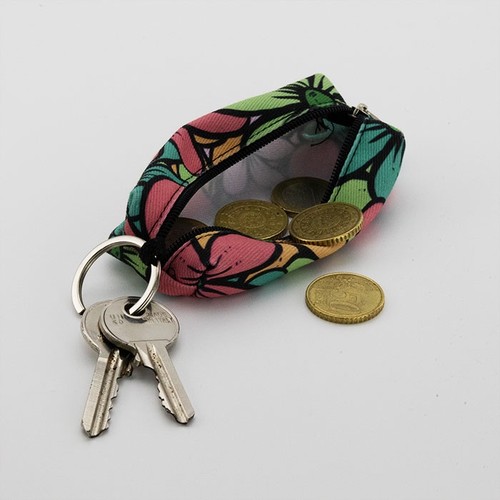 CUSTOMIZABLE COTTON KEY RING BAG