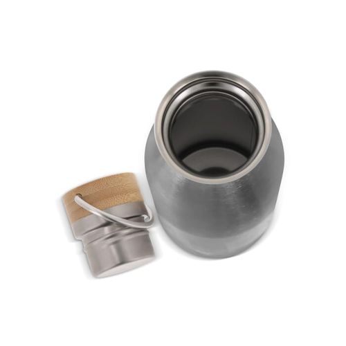 Botella térmica con tapón de bambú 500ml