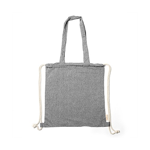 Shopping bag/drawstring backpack 140 g/m2 Noir Shopping bag/drawstring backpack 140 g/m2 Noir