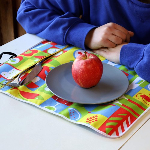 BASE DE MESA CON BOLSA PARA CUBIERTOS PERSONALIZABLE