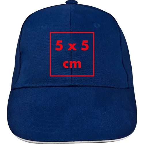 6-panel sandwich katoenen baseballcap 6-panel sandwich katoenen baseballcap