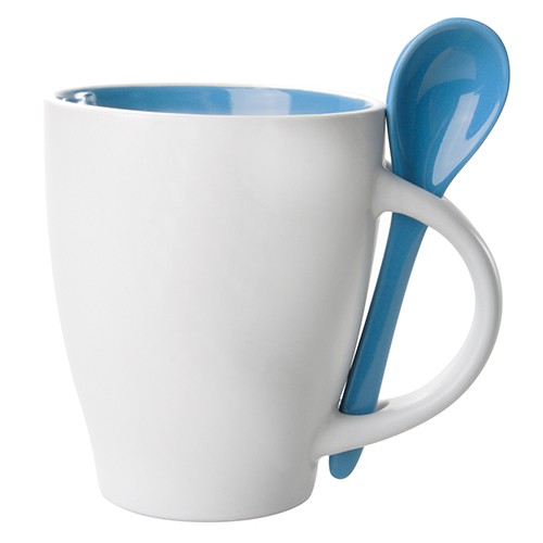 Taza con cuchara 350ml Arama Taza con cuchara 350ml Arama