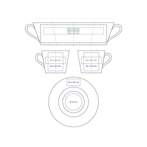 Cup Opty Set 200ml white