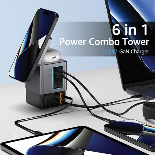 Chargeur 105W avec câbles Urban Vitamin Sacramento Chargeur 105W avec câbles Urban Vitamin Sacramento