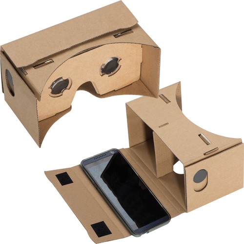 Virtual Reality glasses made of cardboard Virtual Reality glasses made of cardboard