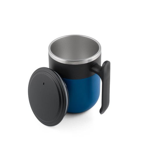 MALDINI. Travel mug with a stainless steel interior and a matt finish, 400 ml MALDINI. Travel mug with a stainless steel interior and a matt finish, 400 ml