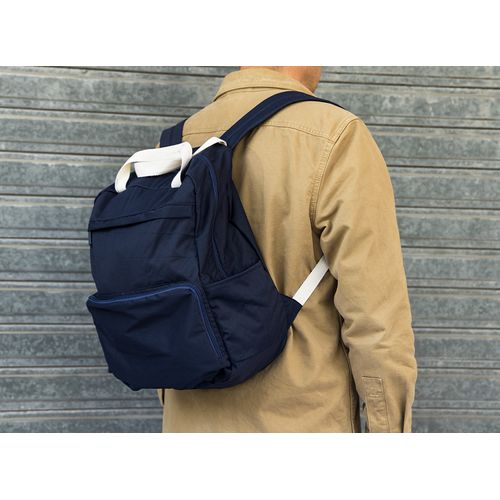 Foldable backpack 'Cordoba', midnight blue polycotton Foldable backpack 'Cordoba', midnight blue polycotton