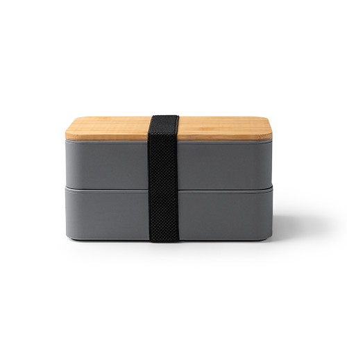 Lunch box with two compartments. Includes cutlery Gérson Lunch box with two compartments. Includes cutlery Gérson