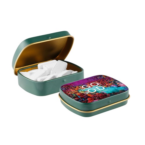 Mini boîte à charnière avec forme menthe poivrée