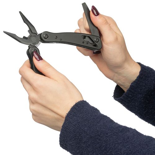 Black aluminium multitool Ariane