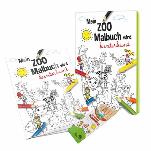 Cahier de dessin / set A6 - Zoo - Kit de dessin neutre Cahier de dessin / set A6 - Zoo - Kit de dessin neutre