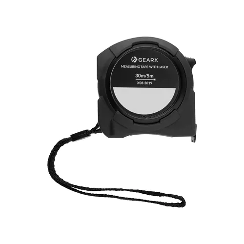 Gear X measuring 5M tape with 30M laser Gear X measuring 5M tape with 30M laser