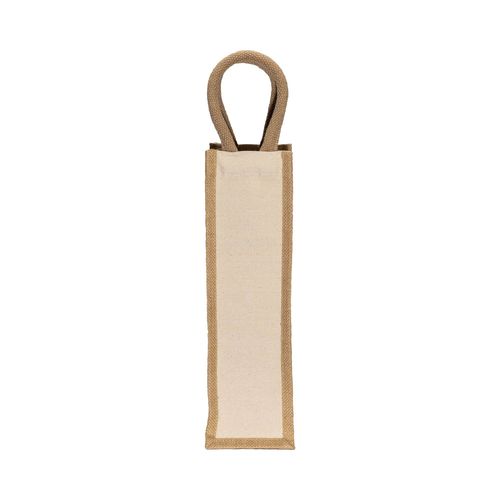 280 g/m2 jute and cotton bottle bag with rope handles