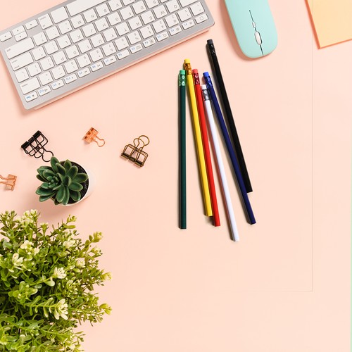 WOODEN PENCIL WITH COLORED ERASER
