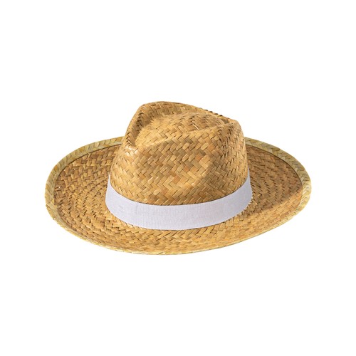 Cappello in paglia con fascia elastica 3 cm applicabile e personalizzabile Cappello in paglia con fascia elastica 3 cm applicabile e personalizzabile