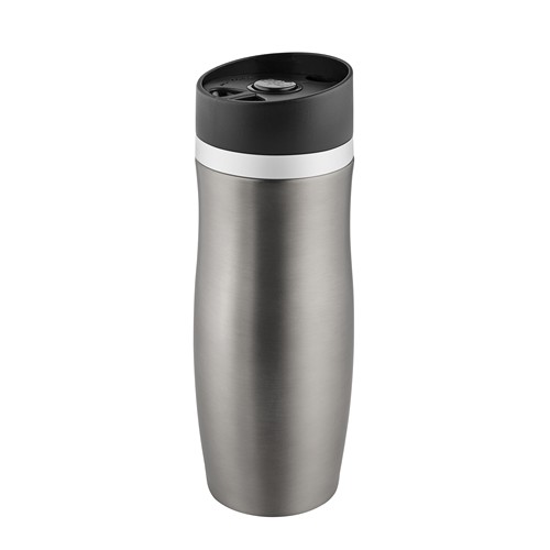 Metmaxx®Thermobecher "CremaExtensaProtect“ titan/Ring weiß
