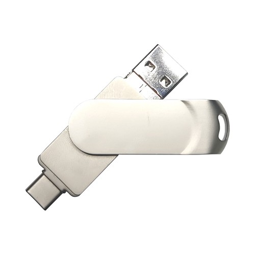 Clé USB 4en1 OTG 06 USB 3.0 Flash Disk 64 Go Argent