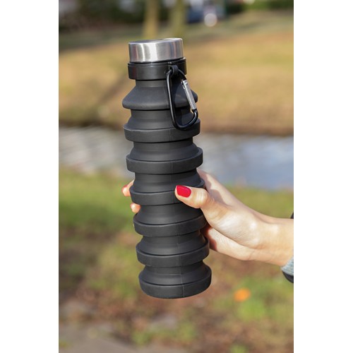 Leakproof collapsible silicone bottle with lid Leakproof collapsible silicone bottle with lid