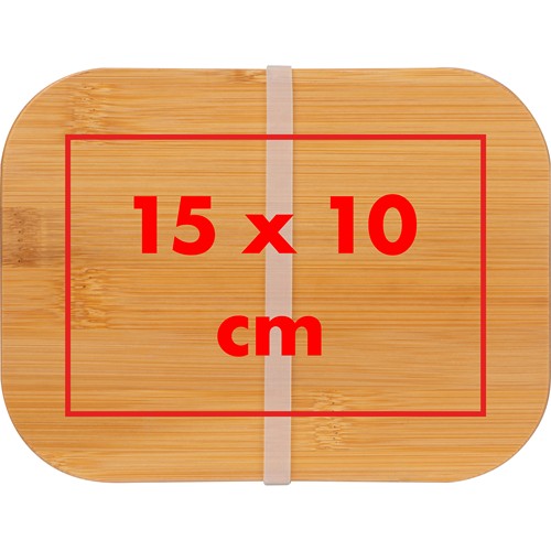 Glass lunchbox with bamboo lid