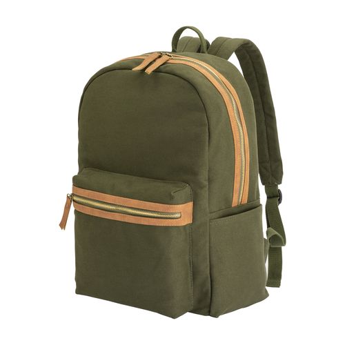 Recycled canvas backpack with padded notebook compartment Recycled canvas backpack with padded notebook compartment