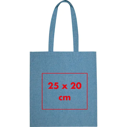 Borsa in cotone riciclato con manici lunghi LAMBERTO Borsa in cotone riciclato con manici lunghi LAMBERTO