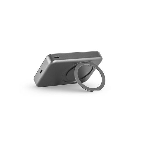 WARSHEL 10. Batterie nomade magnétique de 10 000 mAh avec chargeur sans fil ultrarapide de 15 W en ABS recyclé (100 % rABS) avec support