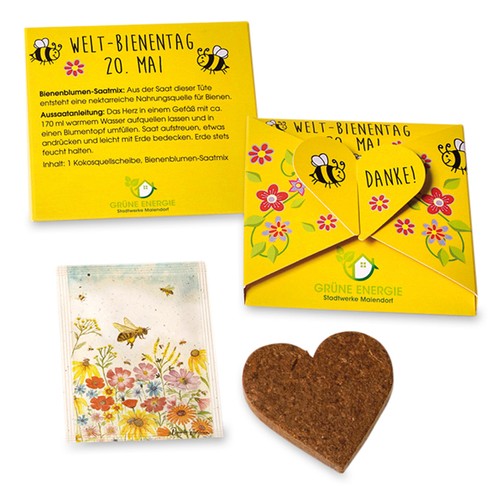 Een hart voor… zaadkaartje - Zomerbloemenmengsel