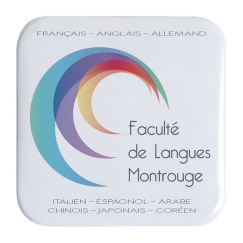 BADGE CARRE 3.6 X 3.6 CM